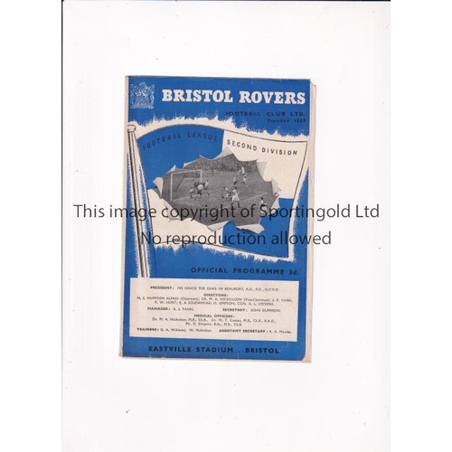 356 - CHELSEA     Programme and newspaper report for the away FA Cup tie v Bristol Rovers 29/1/1955, stapl... 