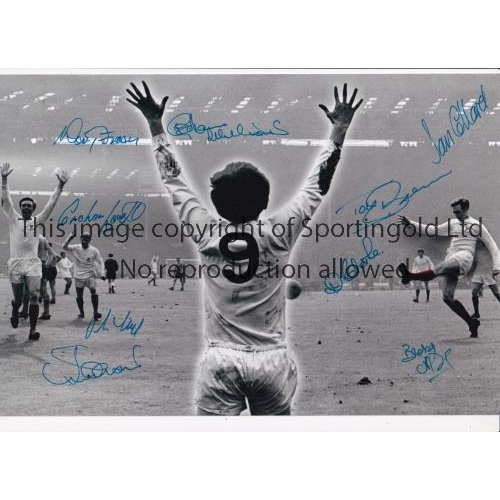 645 - WEST BROMWICH ALBION 1968     Autographed 12 x 8 montage relating to Jeff Astle`s winning goal for T... 