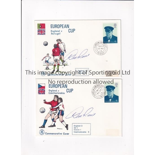 875 - DON REVIE AUTOGRAPH      Signed First Day Cover for England v Czechoslovakia 30/10/1974.      Good