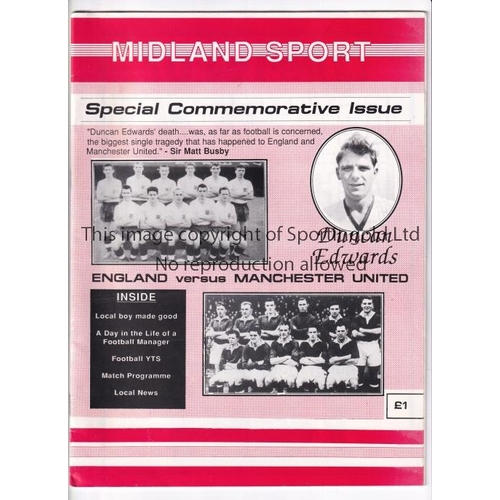 423 - DUNCAN EDWARDS       Special Midland Sports Special Commemorative Issue published in 1988 with 2 out... 