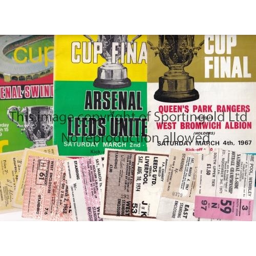 PROGRAMME & TICKET MISCELLANY Eighteen various programmes and 8 tickets ...