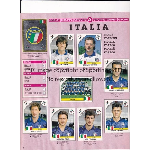 924 - PANINI WORLD CUP 90    Italia 90 sticker album issued by Panini, German edition, complete with all s... 