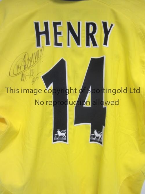 Thierry Henry Arsenal Match Worn Shirt.