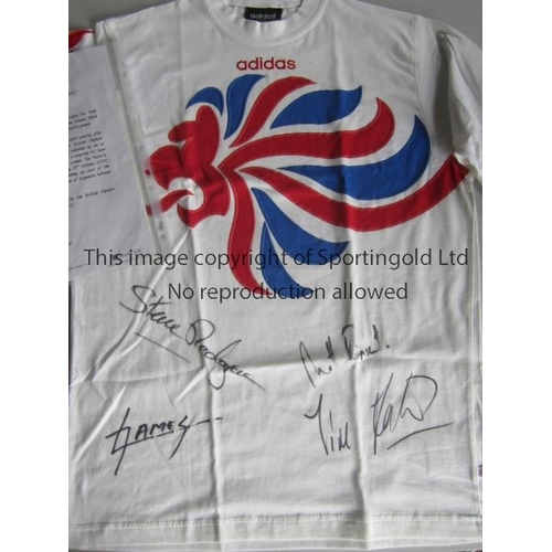 OLYMPIC GOLD / ROWING Adidas white t-shirt from 1996 Atlanta