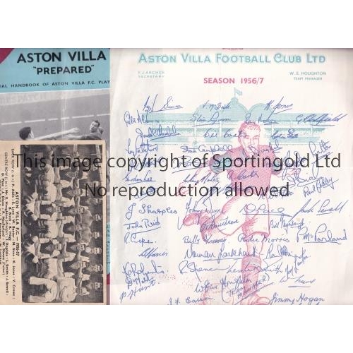 539 - ASTON VILLA 1956/7      Official 8.5