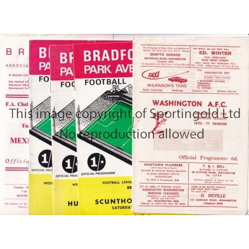 64 - BRADFORD PARK AVENUE        Five programmes: four homes v Scunthorpe United and Huddersfield Town, W... 