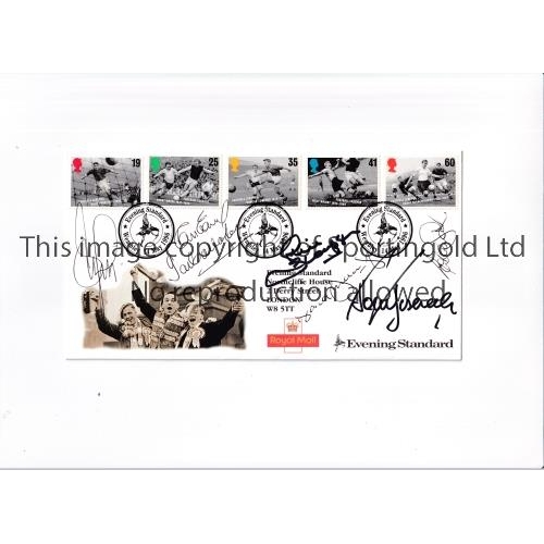 1479 - FOOTBALL AUTOGRAPHS      A First Day Cover with 5 signatures including Alex Ferguson, Derek Temple, ... 