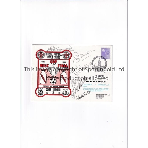 1480 - 1984 LEAGUE CUP FINAL / LIVERPOOL V EVERTON / AUTOGRAPHS     First Day Cover for the Replay at Maine... 