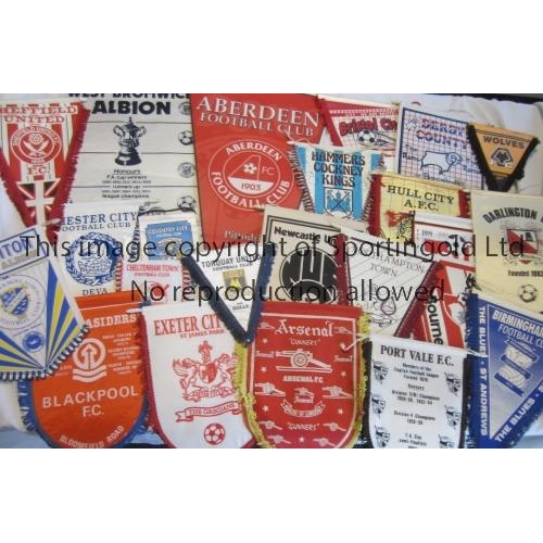 1494 - FOOTBALL PENNANTS       Ninety seven various pennant including 87 for English clubs, 6 Scottish club... 