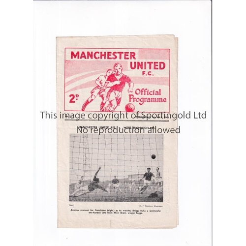 242 - 1962 LANCASHIRE SENIOR CUP FINAL / MANCHESTER UNITED V LIVERPOOL       Programme for the match at Un... 