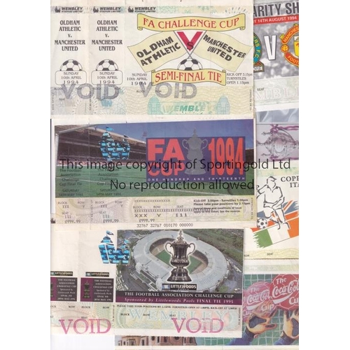 261 - WEMBLEY CUP FINALS & SEMI-FINAL TICKETS       Fourteen tickets: Charity Shield 1990, 1991 and 1992, ... 