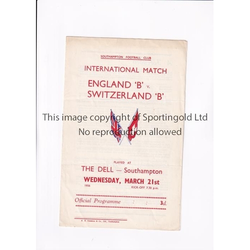 272 - DUNCAN EDWARDS / MANCHESTER UNITED      Programme for the home England 