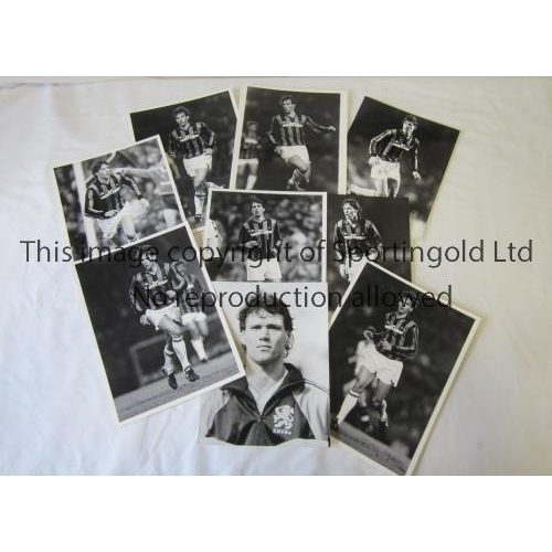 129 - PRESS PHOTOS / MARCO VAN BASTEN      Nine B/W photos with stamps on the reverse, majority 9.5