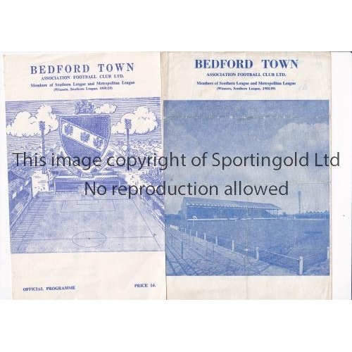 159 - ARSENAL      Two single sheet programmes for the away Metropolitan League matches for the season 196... 