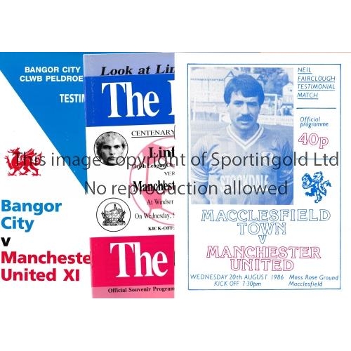 467 - MANCHESTER UNITED        Twenty three away programmes for the Friendly matches from the 1980's and 1... 