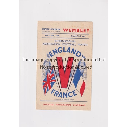 Programme Du Match Amical Angleterre Vs France 10 Février 1999 à Wembley - Football