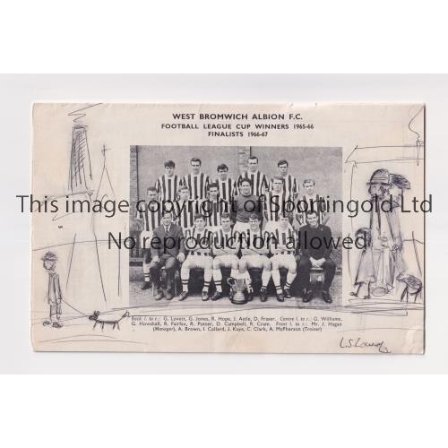 105 - L.S. LOWRY ORIGINAL SKETCHES / FOOTBALL      Lowry was an ardent supporter of Manchester City and he... 