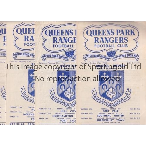 1190 - QPR     Seventeen programme for Reserve Team matches from 1960-1967: 14 homes including 60/1 v Brist... 