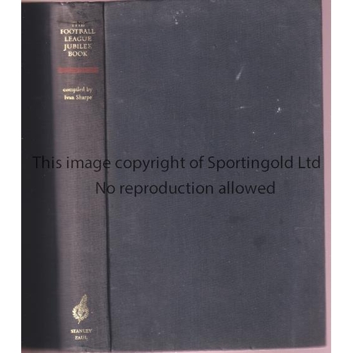 1195 - FOOTBALL LEAGUE JUBILEE BOOK 1963      Hardback book, 2nd Edition, lacking  dust jacket.     General... 