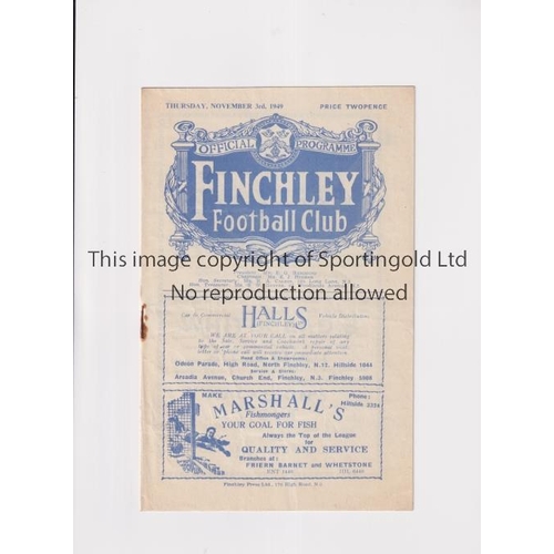 1368 - MIDDLESEX V SURREY 1949      Programme for the Southern Counties Championship match at Finchley FC 3... 