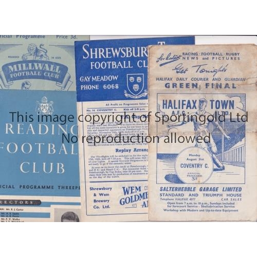 1587 - COVENTRY CITY  Fifteen programmes:  Home programmes 54/5 Brighton, 1958/9 Southport, 1959/0 Chesterf... 