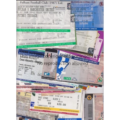 1591 - MANCHESTER UNITED   Over 50 away tickets for Manchester United from 1998 to 2004. Good variety of op... 