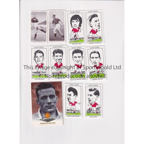 1592 - MANCHESTER UNITED   Cigarette cards of W M'Kay and W Roughton issued by Churchman in 1938, plus a ca... 