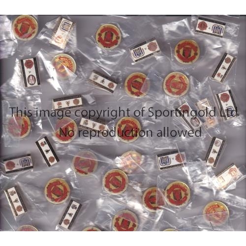 1594 - MANCHESTER UNITED    Approximately 85 Manchester United badges includes European matches. Multiple d... 