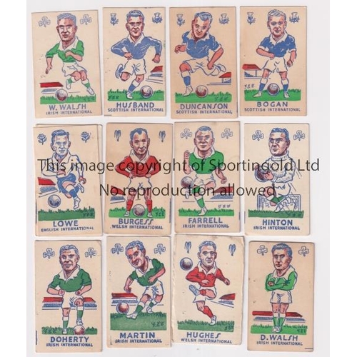 1595 - TORRY GILLICK FOOTBALL CARDS   Fifty nine different football cards from Torry Gillick in 1948 of Bri... 