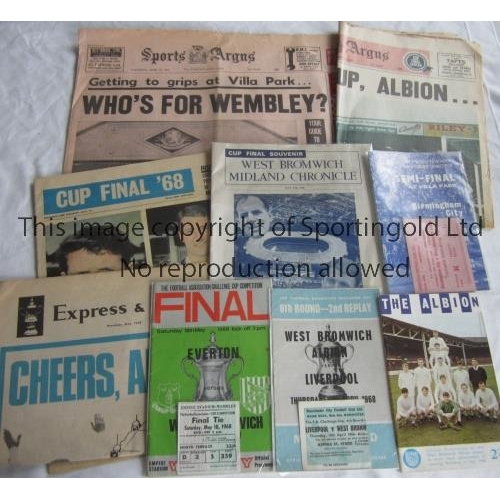 1603 - WEST BROMWICH ALBION FA CUP RUN 1968         Programme and ticket for the Quarter-Final 6th round, 2... 