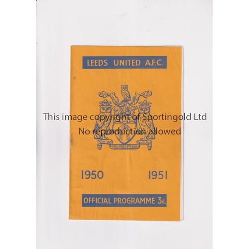 416 - LEEDS UNITED V MIDDLESBROUGH 1951              Programme for the match at Leeds United 6/1/1951. Cre... 