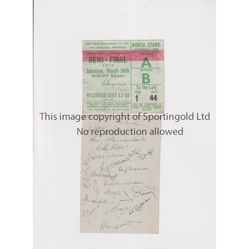 979 - BURNLEY 1948/9 AUTOGRAPHS     An album sheet hand signed by 19 players including Potts, Mather, Spen... 