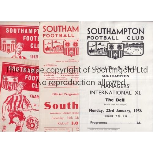 193 - SOUTHAMPTON      Fourteen home programmes including v QPR FA Cup 4th Round 26/1/46, folded, Grazer S... 