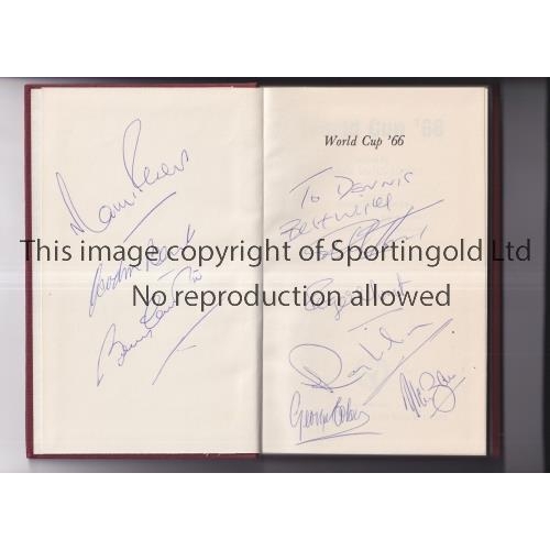 244 - WORLD CUP 1966 / AUTOGRAPHS    Hardback book World Cup '66 by Hugh McIlvanney, Sportsmans Book Club ... 