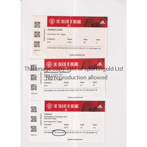 791 - MANCHESTER UNITED      Three tickets for home League matches from the 2023/2024 season v Chelsea, Sh... 
