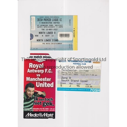 803 - MANCHESTER UNITED       Three tickets for away friendly matches v Peterborough United 19/7/2005 (Bar... 