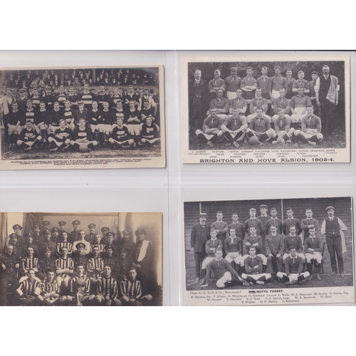 230 - FOOTBALL POSTCARDS       Over 100 postcards from the early 1900's onwards with the vast majority Pre... 