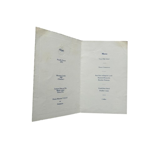 21 - ENGLAND VERSUS POLAND 1973 WORLD CUP QUALIFIER DINNER MENU/ PROGRAMME OF ARRANGEMENTS/ ROYAL BOX GUE... 