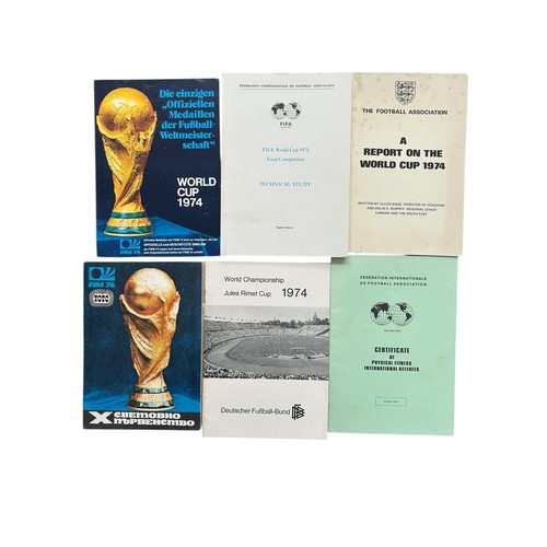 22 - COLLECTION OF WORLD CUP WEST GERMANY 1974 EPHEMERA, 1974 DFB BOOKLET/ ITINERARY, SIGNED TOURNAMENT F... 