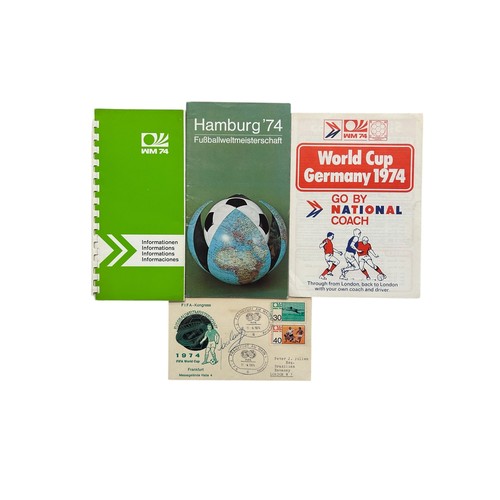 22 - COLLECTION OF WORLD CUP WEST GERMANY 1974 EPHEMERA, 1974 DFB BOOKLET/ ITINERARY, SIGNED TOURNAMENT F... 