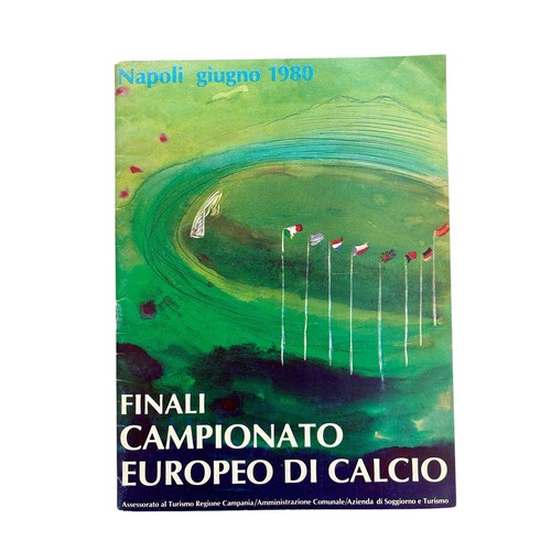 23 - X2 ITALY 1980 EUROPEAN CHAMPIONSHIPS  FOOTBALL PROGRAMMES, EUROPA 80 PRESS BROCHURE, NAPOLI GIUGNO 1... 