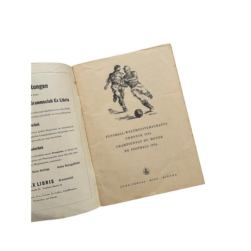 37 - SWITZERLAND 1954 WORLD CUP OFFICIAL TOURNAMENT REVIEW PROGRAMME, PRESS ISSUED ITEM, 'WELTMEISTERSCHA... 