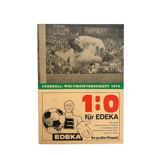 40 - WORLD CUP WEST GERMANY 1974 EPHEMERA, YUGOSLAVIA/ JUGOSLAWIEN OFFICIAL TOURNAMENT PROGRAMME, DDR (EA... 