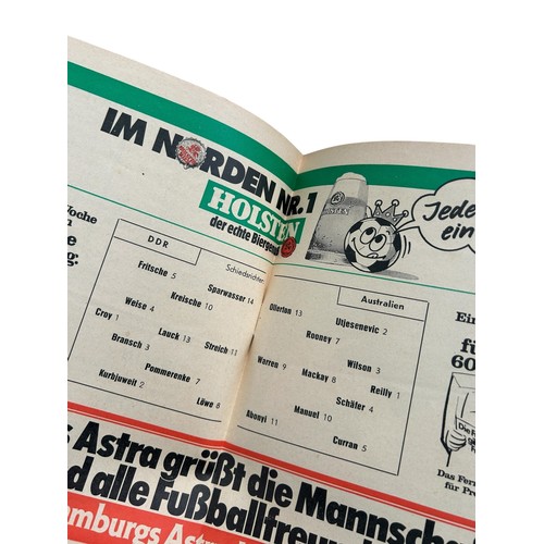 40 - WORLD CUP WEST GERMANY 1974 EPHEMERA, YUGOSLAVIA/ JUGOSLAWIEN OFFICIAL TOURNAMENT PROGRAMME, DDR (EA... 