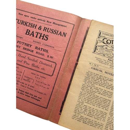 242 - LEEDS CITY AWAY VERSUS FULHAM 1912/13 FOOTBALL PROGRAMME, 7/9/1912, LEAGUE FIXTURE, SCARCE ITEM. SPI... 