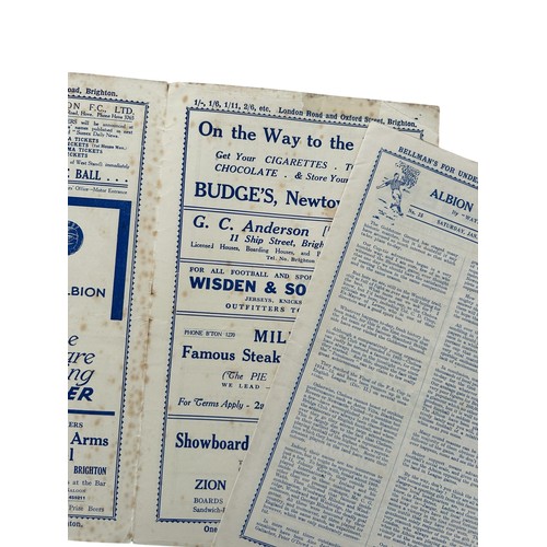 105 - 1932/33 FA CUP 3RD ROUND FOOTBALL PROGRAMME, CHELSEA AWAY VERSUS BRIGHTON AND HOVE ALBION, 14/1/1933... 