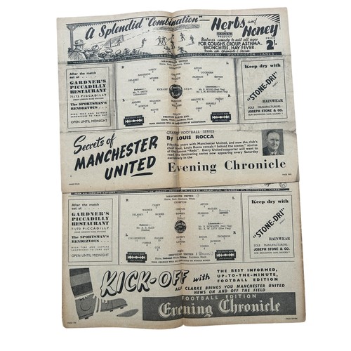 240 - X2 MANCHESTER UNITED 1947/48 HOME FOOTBALL PROGRAMMES, SHEFFIELD UNITED LEAGUE 13/9/1947, PRESTON NE... 