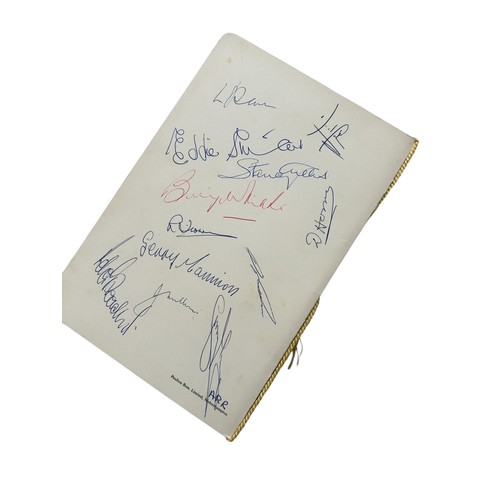 59 - 1960 WOLVERHAMPTON WANDERERS FA CUP WINNERS CIVIL BANQUET, SIGNED BY 12, 25/5/1960, CIVIC HALL WOLVE... 