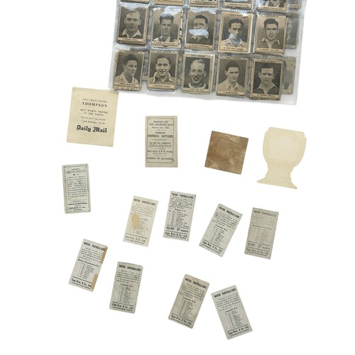 football cigarette cards 1950s SET OF VINTAGE FOOTBALL CIGARETTE CARDS, X70 PLUS 1950S WIZARD FAMOUS  FOOTBALLERS- NEWSPAPER CUT, X8