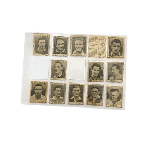 SET OF VINTAGE FOOTBALL CIGARETTE CARDS, X70 PLUS 1950S WIZARD FAMOUS  FOOTBALLERS- NEWSPAPER CUT, X8